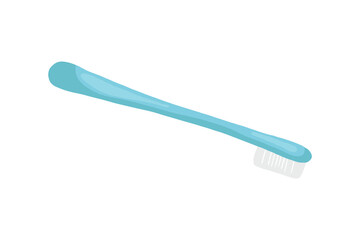 Dental concept. Toothbrush with toothpaste isolated. Flat design, care health, hygiene healthy,vector illustration eps 8