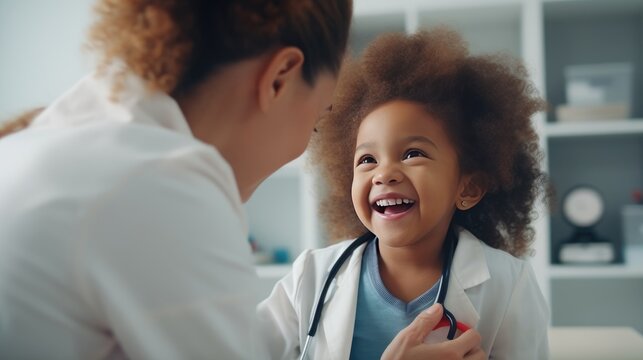 Small Child At A Doctor's Appointment