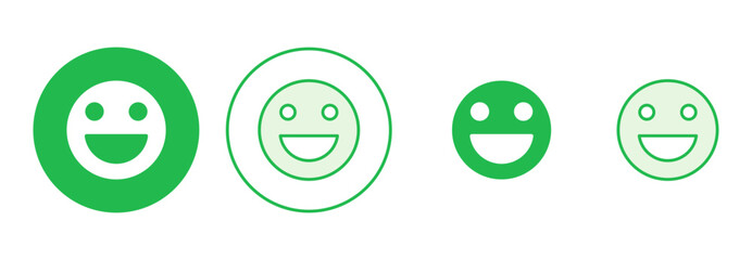 smile icon set. smile emoticon icon. feedback