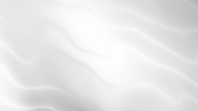 Abstract gray white motion background. Beautiful slow wavy lines. Video animation 4k 3840x2160