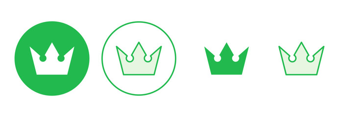 Crown icon set. crown vector icon