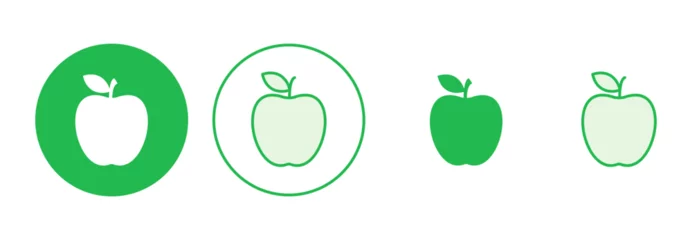 Deurstickers Apple icon set. Apple vector icon. apple symbols for your web design. © AAVAA