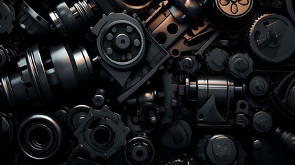 Fototapeta premium Dark industrial wallpaper