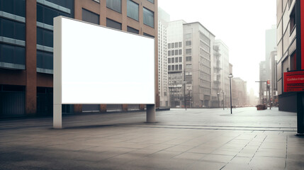 Obraz premium blank billboard on the street