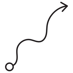 Doodle Curve Arrow