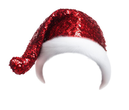 Santa red hat.  Ai generated image
