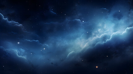 Naklejka na ściany i meble background of nebula in the sky with stars