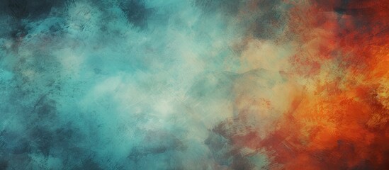 The abstract background design with a grunge texture and creative color concept gives a digital...