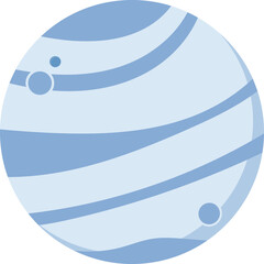 planet flat design vector