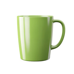 PNG green cup on transparent background
