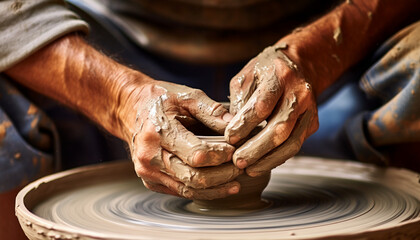 hands of a potter