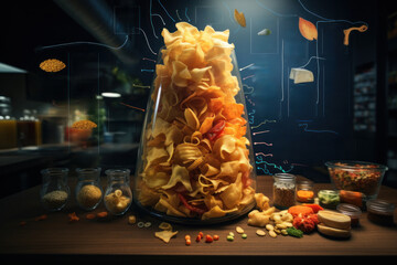 A collection of visually appealing and thought-provoking infographics shared on social media, delivering complex ideas in a digestible way. Generative Ai.