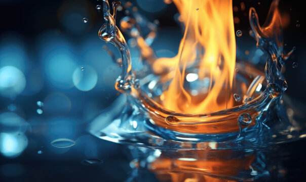 Liquefied natural gas on fire
