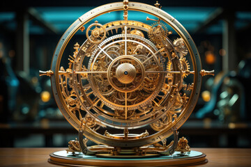 Obraz premium A collection of mesmerizing kinetic sculptures shared on social media, demonstrating the captivating blend of engineering and art. Generative Ai.