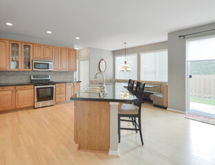 Modern residential kitchen interior