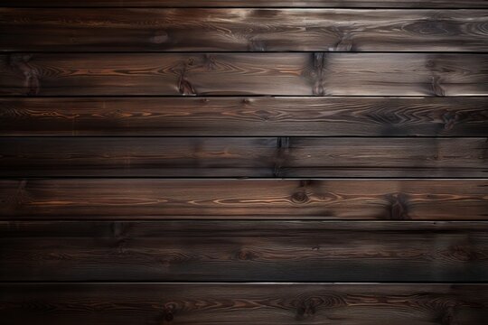 Elegant top view of dark wood background with rich texture and natural grain patterns