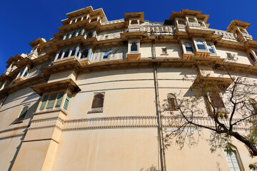 Obraz premium City Palace, Udaipur is a palace complex situated in the city of Udaipur in the Indian state of Rajasthan. It was built over a period of nearly 400 years