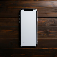phone on wood background