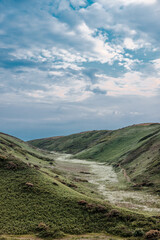 landscape with hills