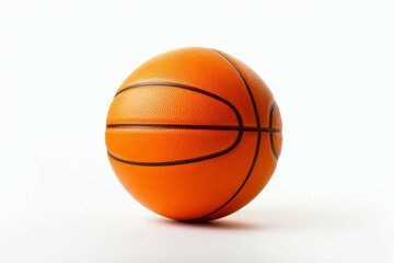 New orange basketball ball isolated on white
