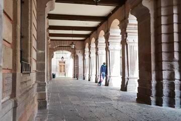 The Michoacan Regional Museum in Morelia, the City of Pink Stone