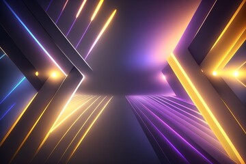Abstract elegant wallpaper, violet and orange background