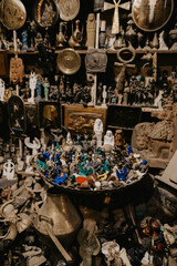 vintage antique market in the old streets of luxor egypt