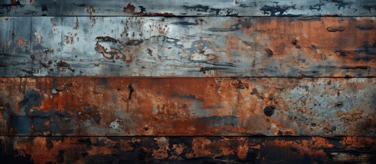 The abstract pattern on the old metal plate creates a grunge texture reminiscent of the city s...