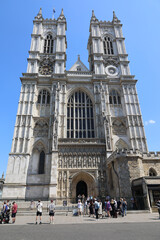 Westminster Abbey, formally titled the Collegiate Church of Saint Peter at Westminster, is an Anglican church in the City of Westminster, England London United Kingdom - obrazy, fototapety, plakaty