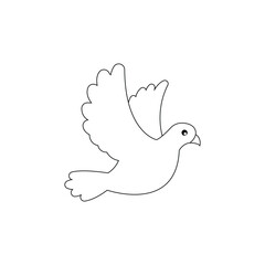  illustration of a dove