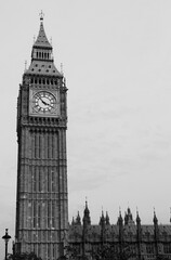 Fototapeta na wymiar Big Ben is the nickname for the Great Bell of the clock of Palace of Westminster in London United Kingdom The tower is officially known as Elizabeth Tower