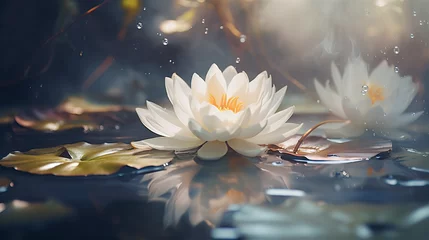 Foto op Plexiglas water lily flower © ants1210