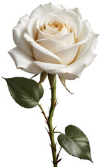 single white rose