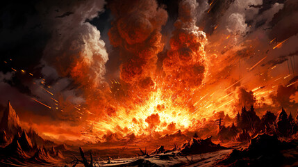 大爆発のイメージ風景