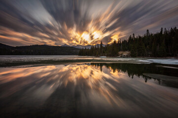 Witnessing the world awaken at Pyramid Lake in Jasper National Park, Alberta, is an immersion into...