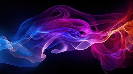 Fototapeta premium color full smoke on a black background. High quality photo, background, design, pattern, modern, bright, fog and smoke, illustration, art, abstract backgrounds, creativity