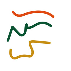 Abstract lines scribble vectors 