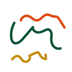 Abstract lines scribble vectors 