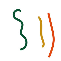 Abstract lines scribble vectors 