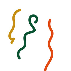 Abstract lines scribble vectors 