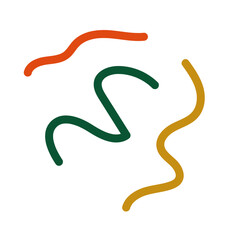 Abstract lines scribble vectors 