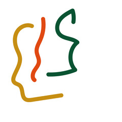 Abstract lines scribble vectors 