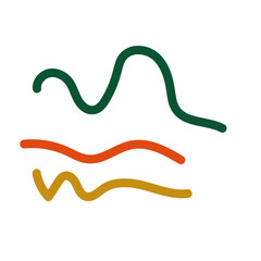 Abstract lines scribble vectors 