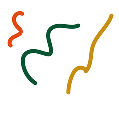 Abstract lines scribble vectors 