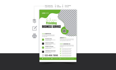 Corporate modern and Minimalist Business Flyer design Template 