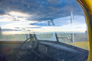 view from the window of an old ford