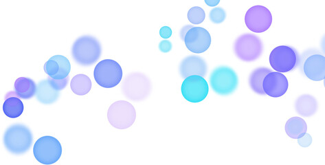 Backgroundless light. Bokeh lights with transparent background. Blue circular lights. Bokeh lights PNG.