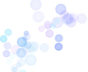 Backgroundless light. Bokeh lights with transparent background. Blue circular lights. Bokeh lights PNG.