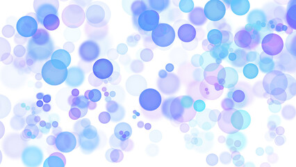 Backgroundless light. Bokeh lights with transparent background. Blue circular lights. Bokeh lights PNG.