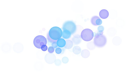 Backgroundless light. Bokeh lights with transparent background. Blue circular lights. Bokeh lights PNG.